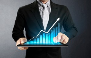 touch screen graph on a tablet